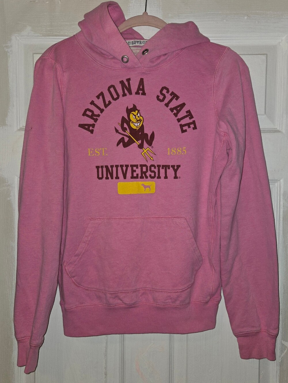 Victoria's Secret PINK Arizona State University Pink Hoodie VINTAGE - Picture 2 of 8